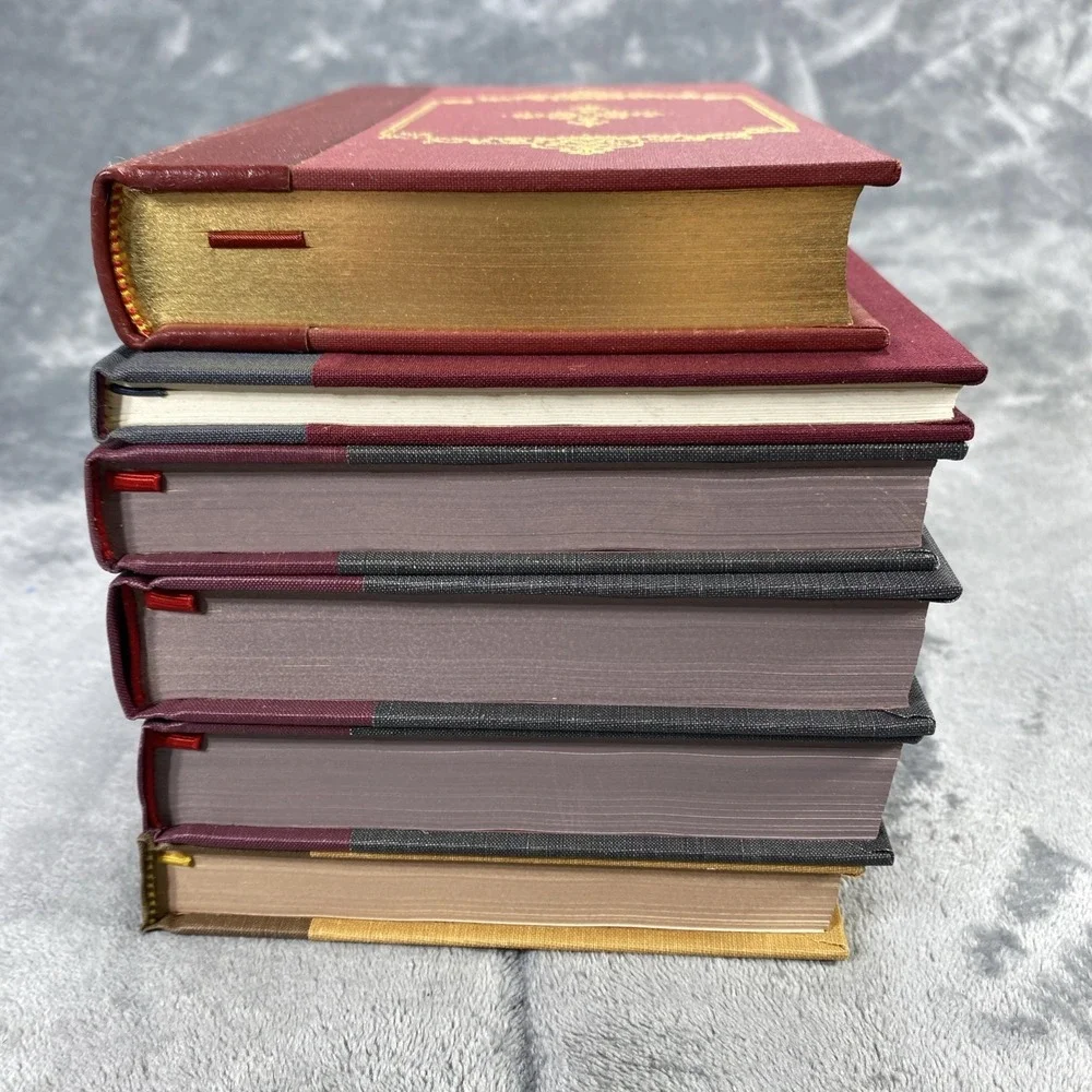Edmund Burke Work Book Lot of 6 Legal Classics Library Leather Bind Liberty Fund